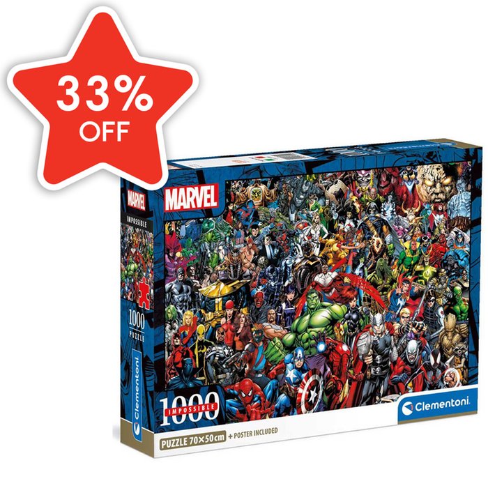 Marvel impossible puzzle 1000 sales